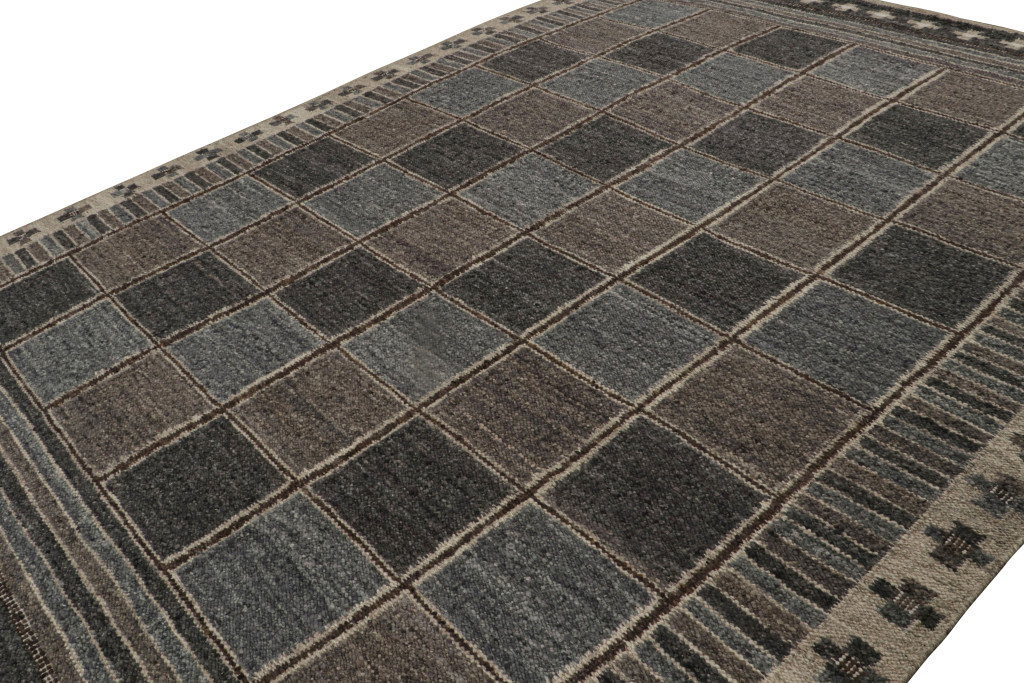 Scandinavian Rug with Geometric Patterns