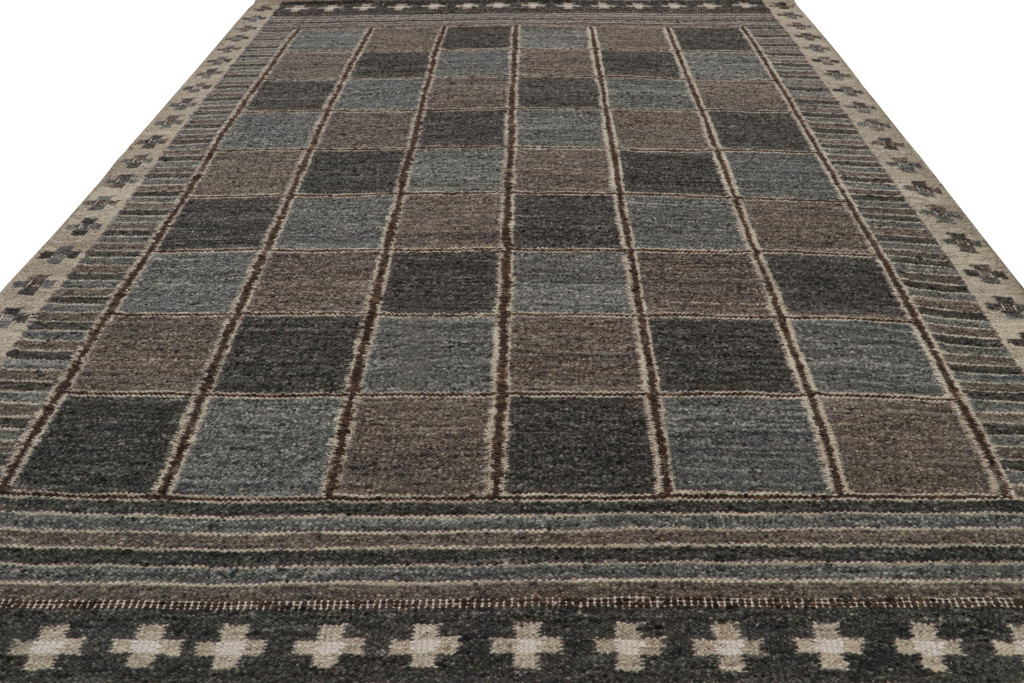 Scandinavian Rug with Geometric Patterns
