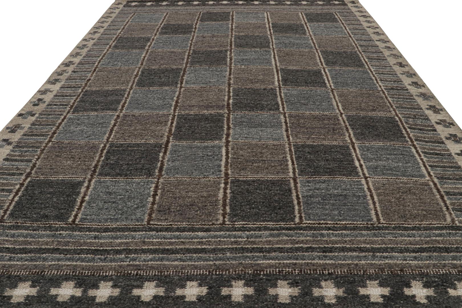 Scandinavian Rug with Geometric Patterns