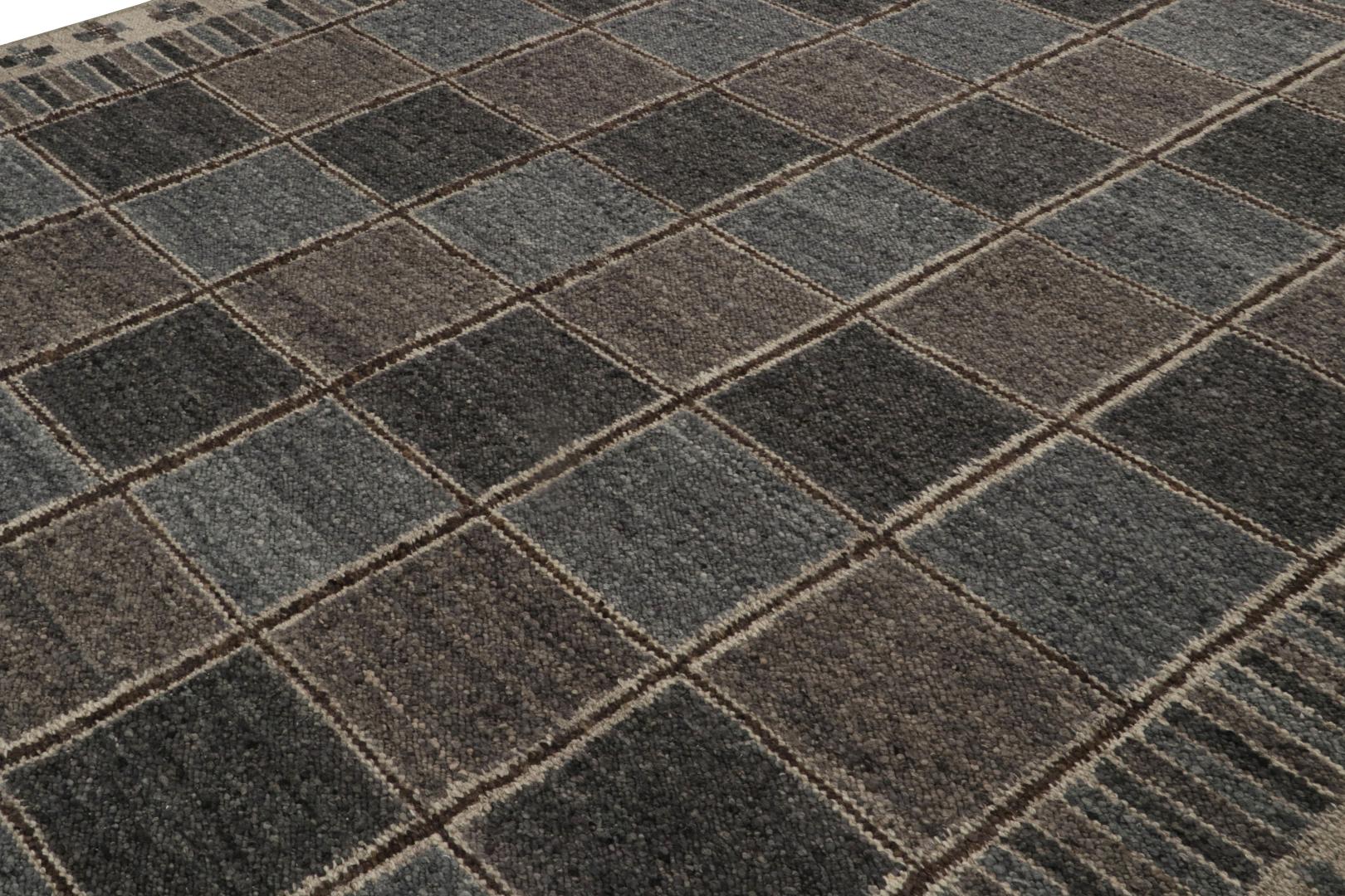 Scandinavian Rug with Geometric Patterns