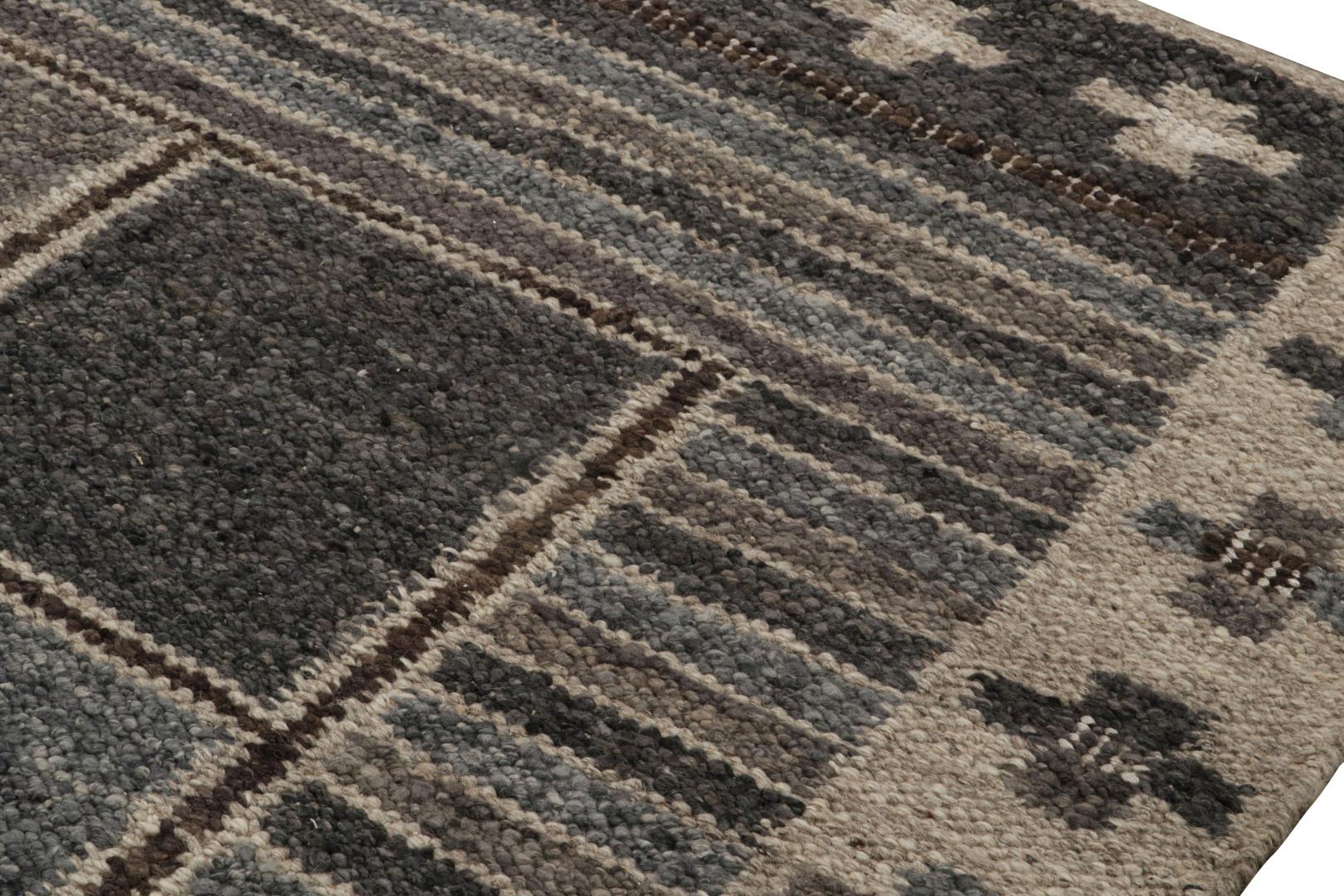 Scandinavian Rug with Geometric Patterns