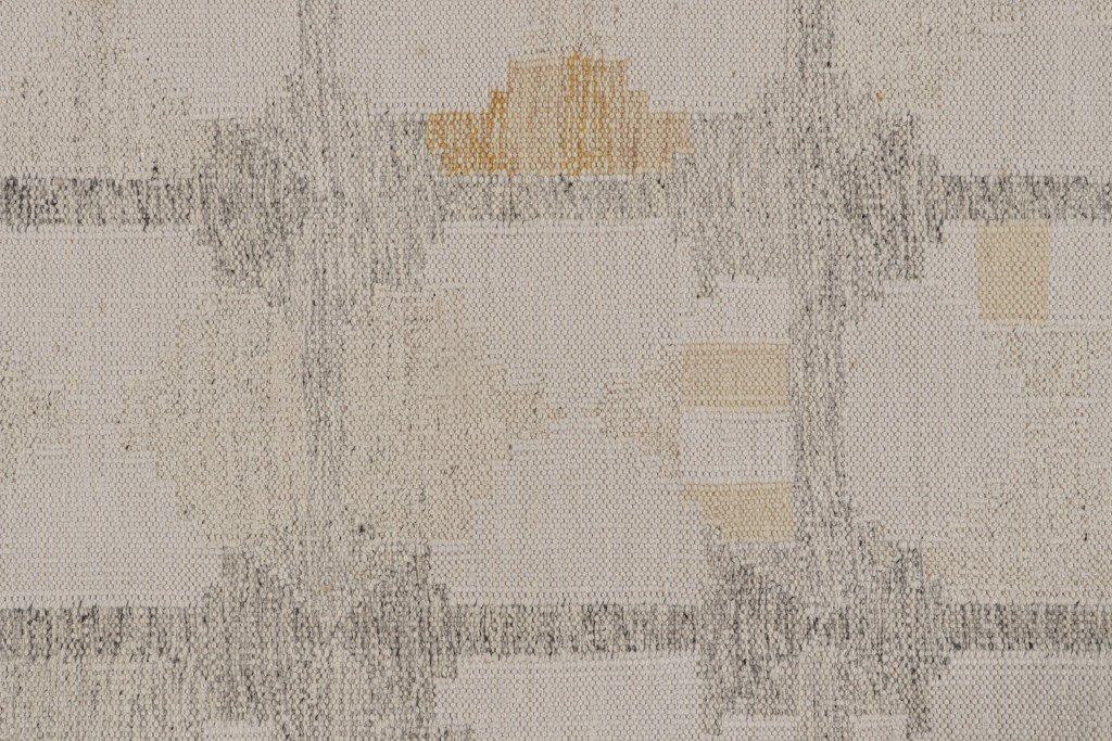 Scandinavian Kilim Rug with Geometric Patterns