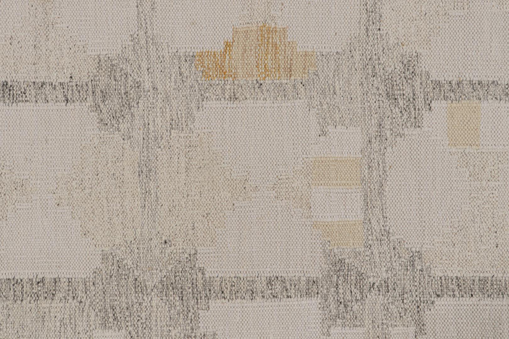 Scandinavian Kilim Rug with Geometric Patterns