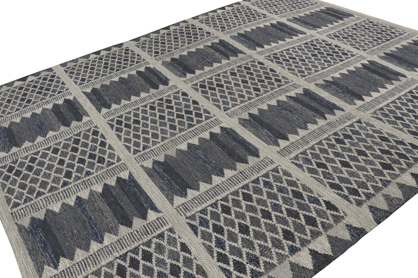 Scandinavian Rug with Geometric Patterns