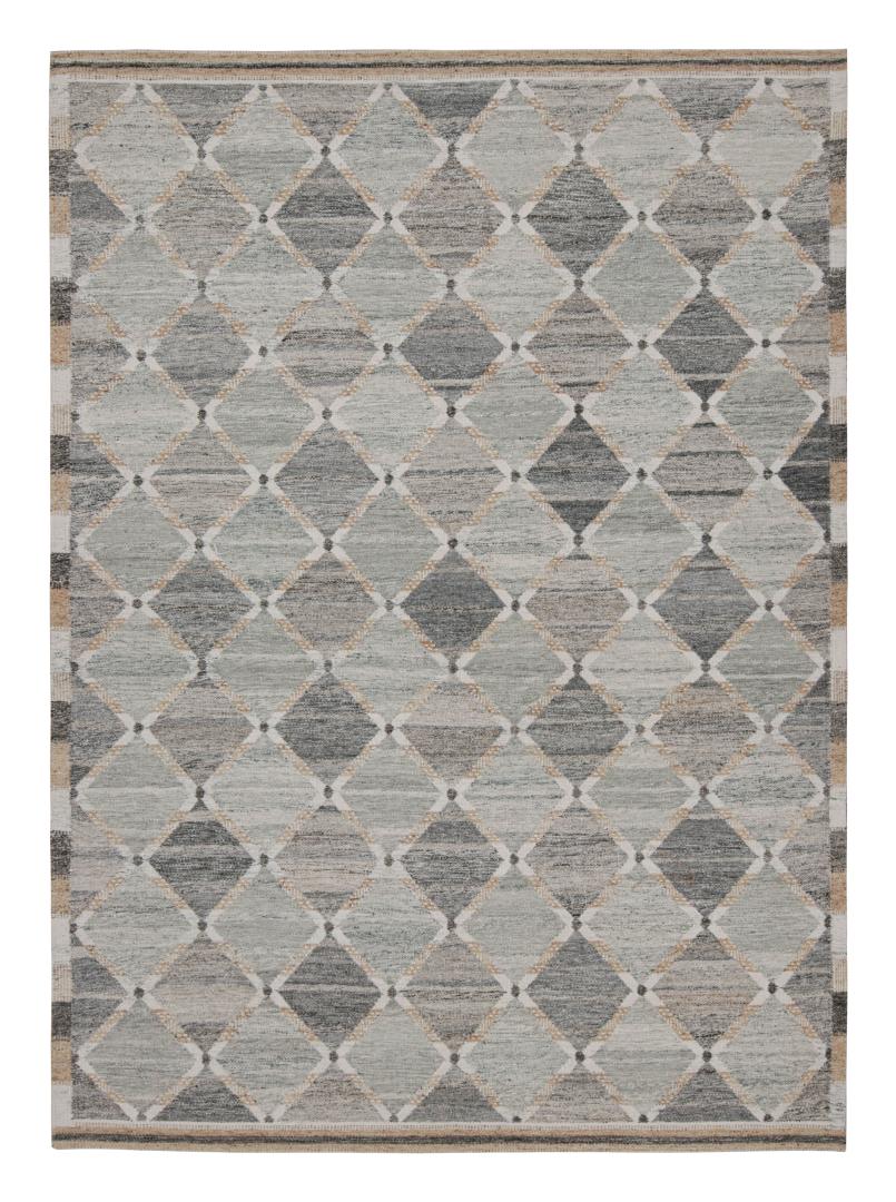 Scandinavian Rug with Geometric Patterns