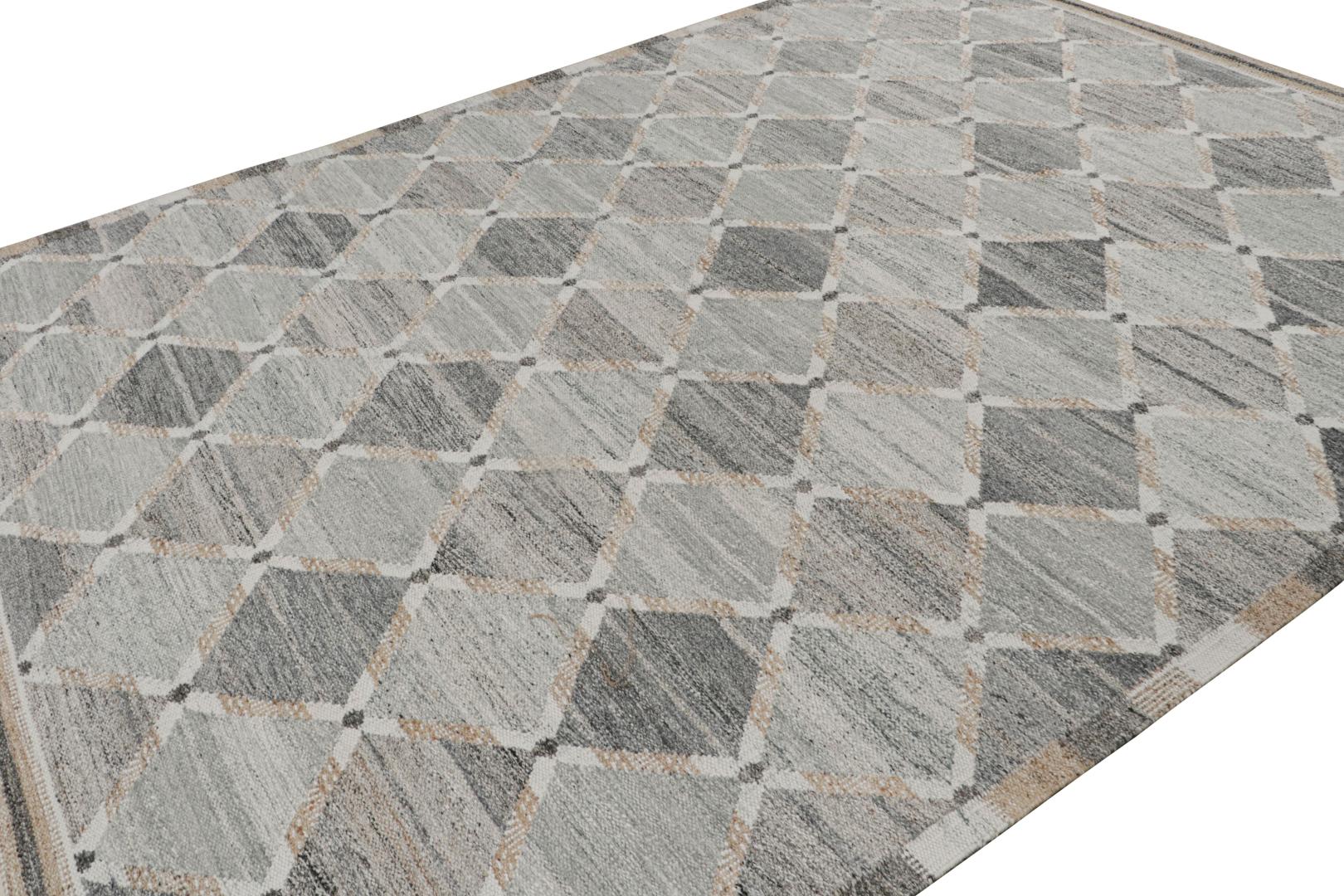 Scandinavian Rug with Geometric Patterns