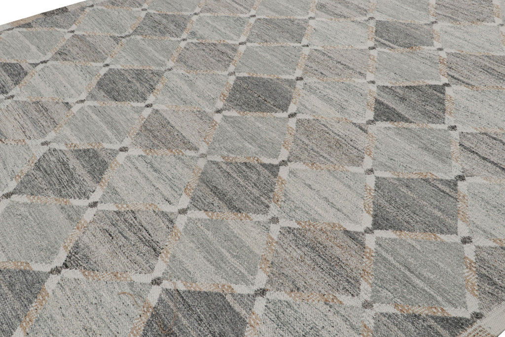 Scandinavian Rug with Geometric Patterns