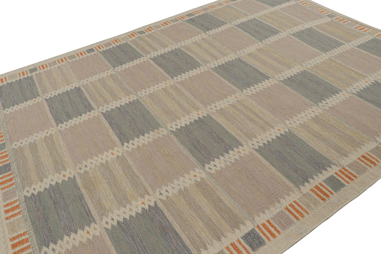 Scandinavian Rug with Geometric Patterns
