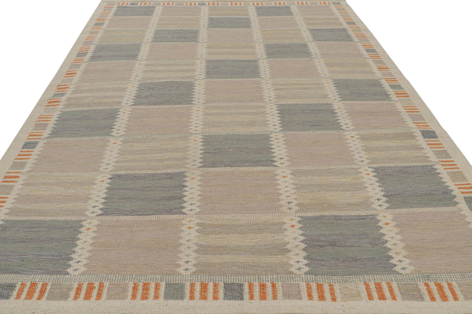 Scandinavian Rug with Geometric Patterns