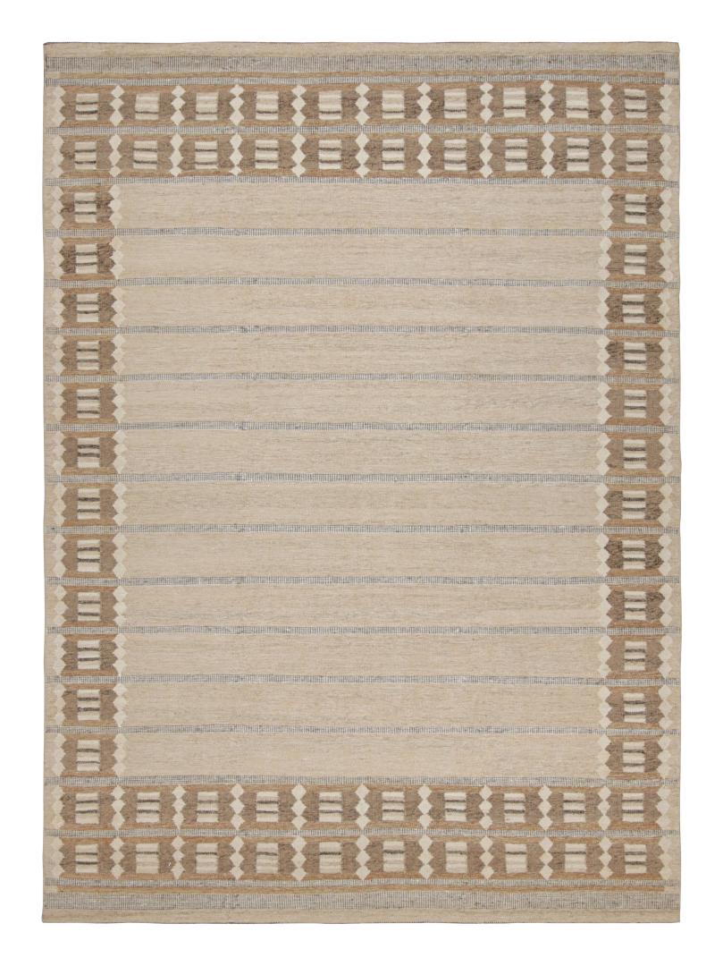 Scandinavian Rug with Geometric Patterns