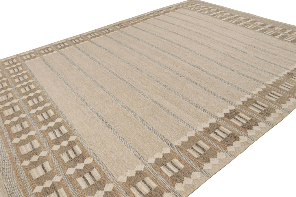 Scandinavian Rug with Geometric Patterns