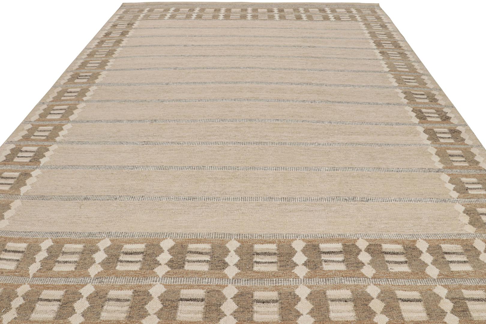 Scandinavian Rug with Geometric Patterns