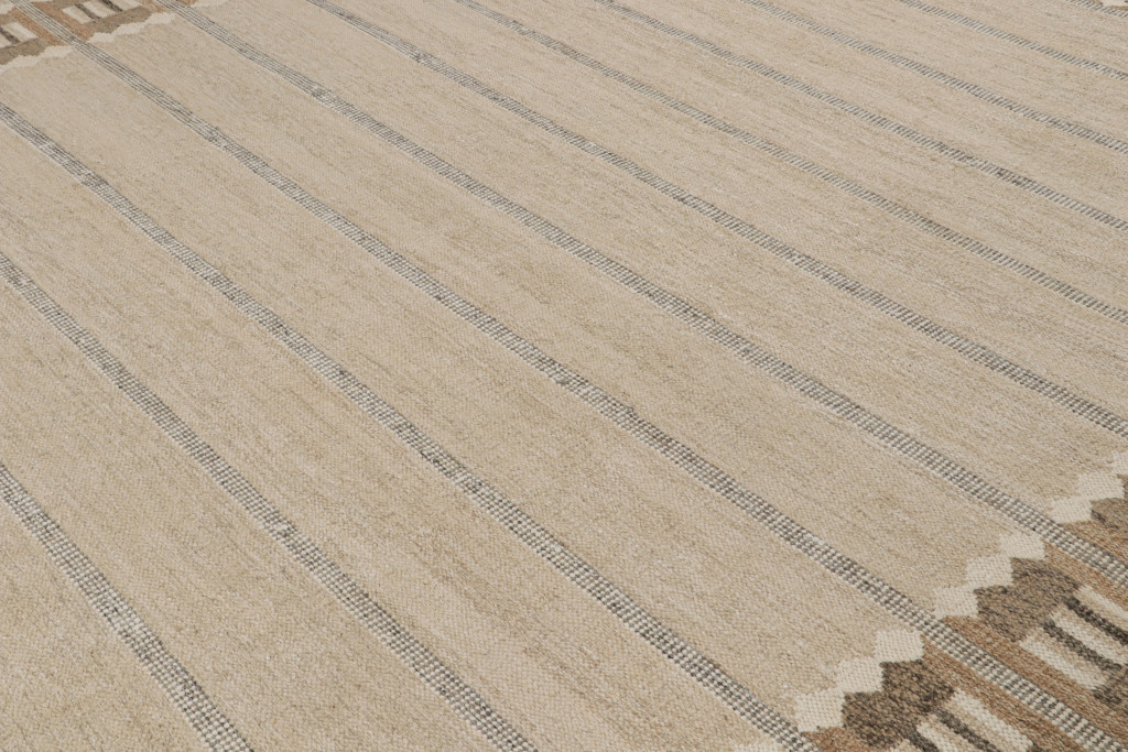 Scandinavian Rug with Geometric Patterns