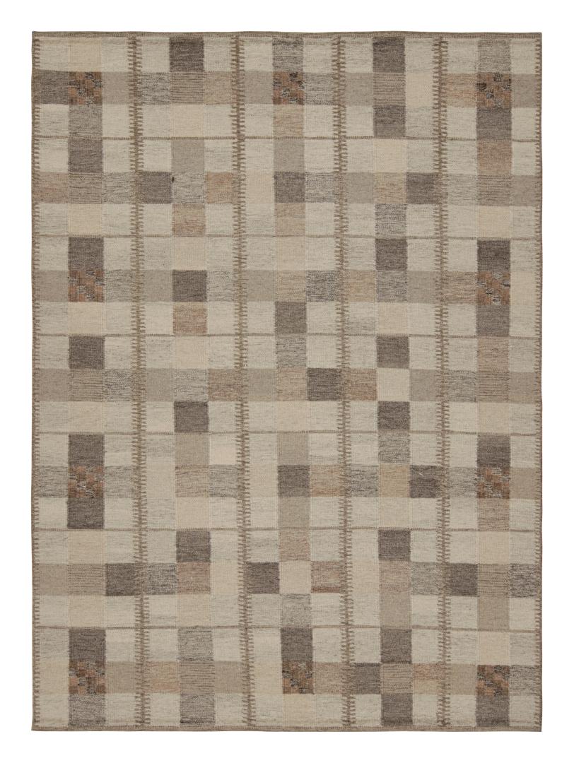 Scandinavian Rug with Geometric Patterns
