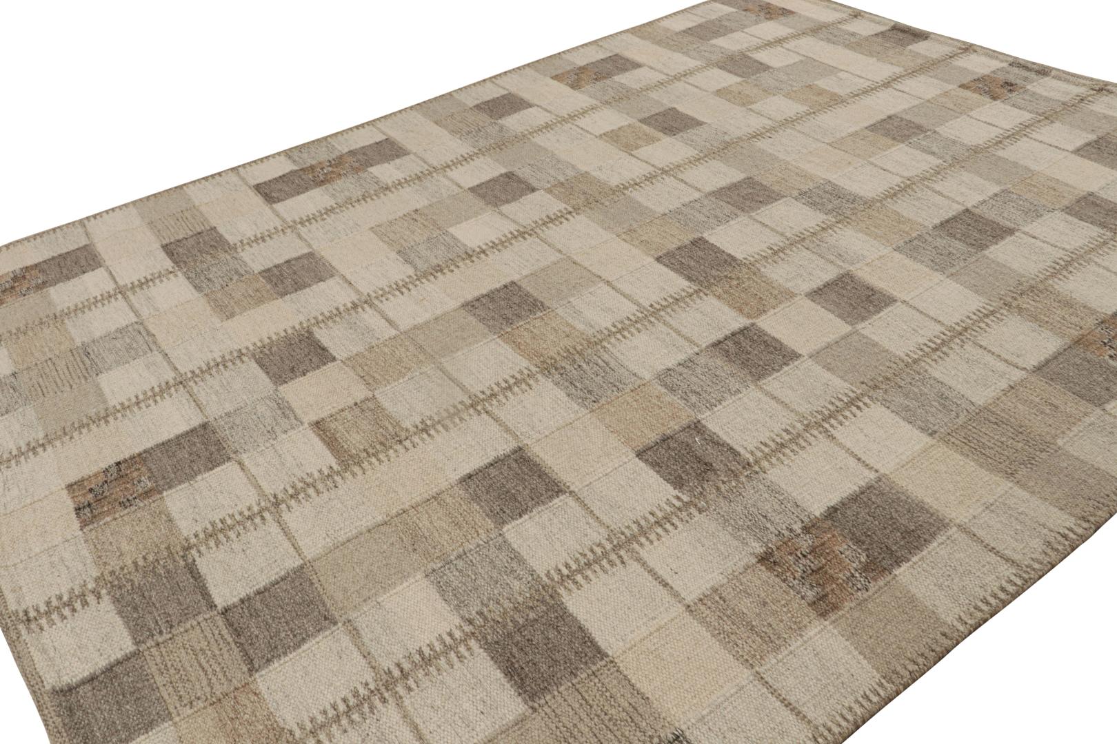 Scandinavian Rug with Geometric Patterns