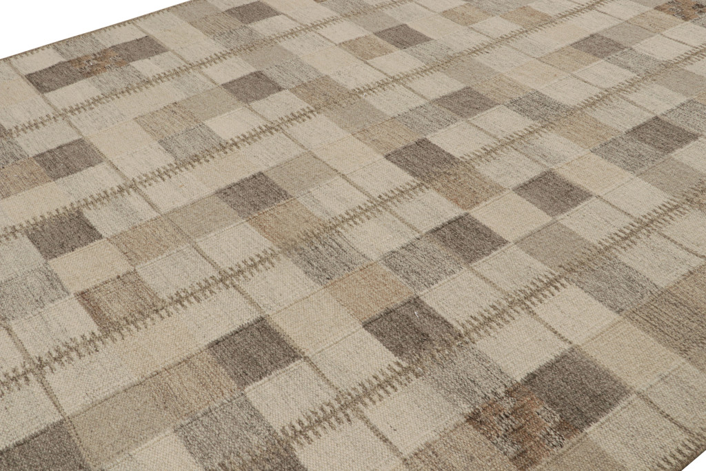 Scandinavian Rug with Geometric Patterns