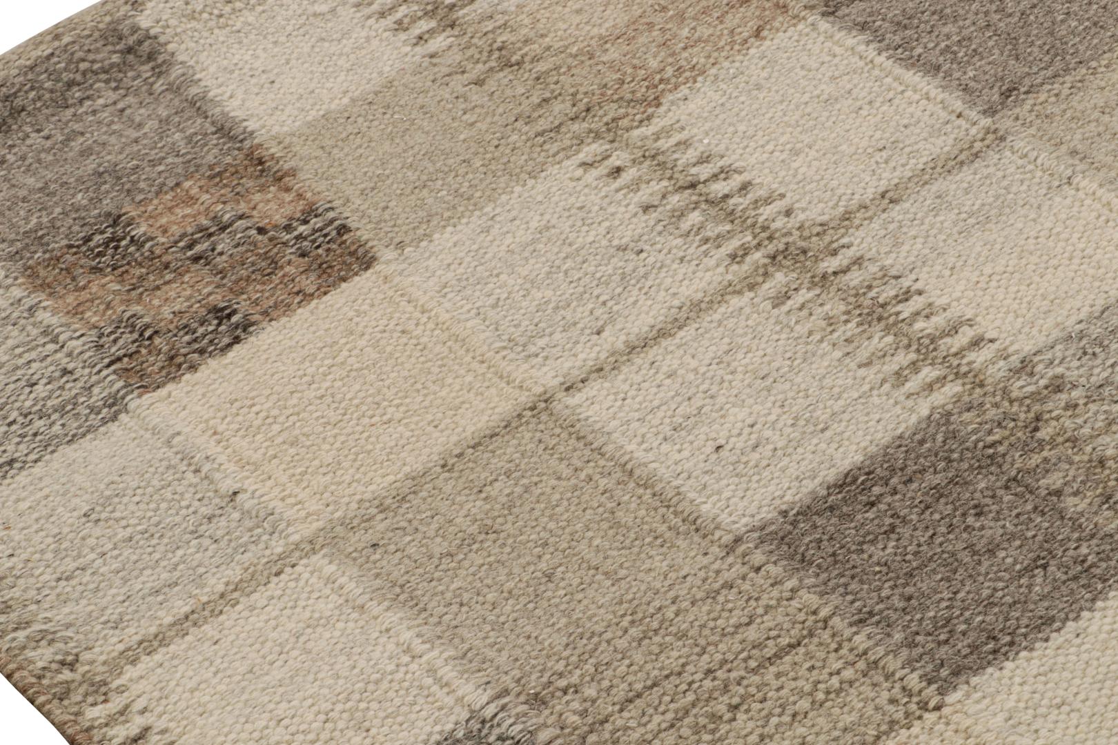 Scandinavian Rug with Geometric Patterns