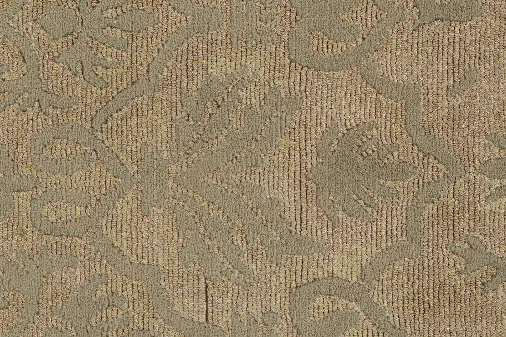 Contemporary Rug with Trellises and Floral Patterns