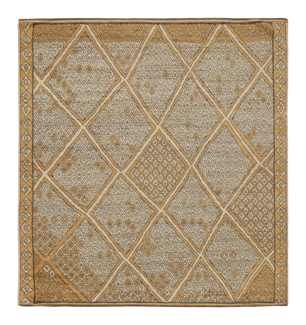 Contemporary Moroccan Style Geometric Rug