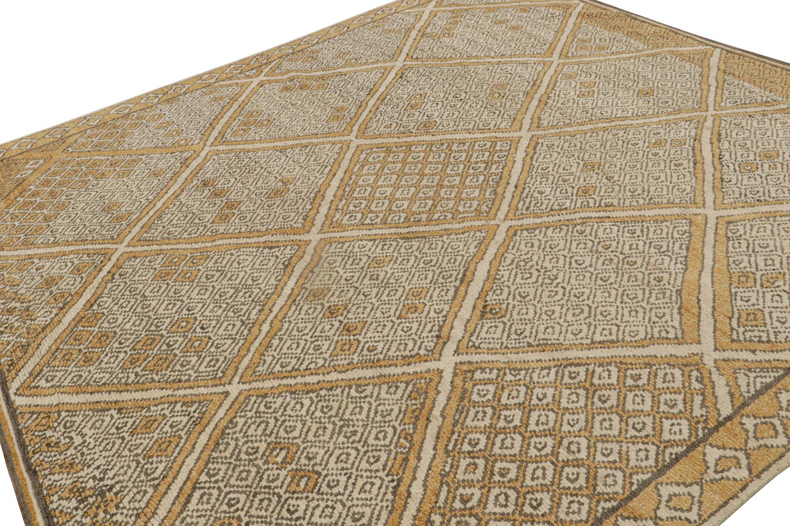 Contemporary Moroccan Style Geometric Rug