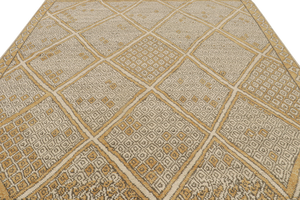 Contemporary Moroccan Style Geometric Rug