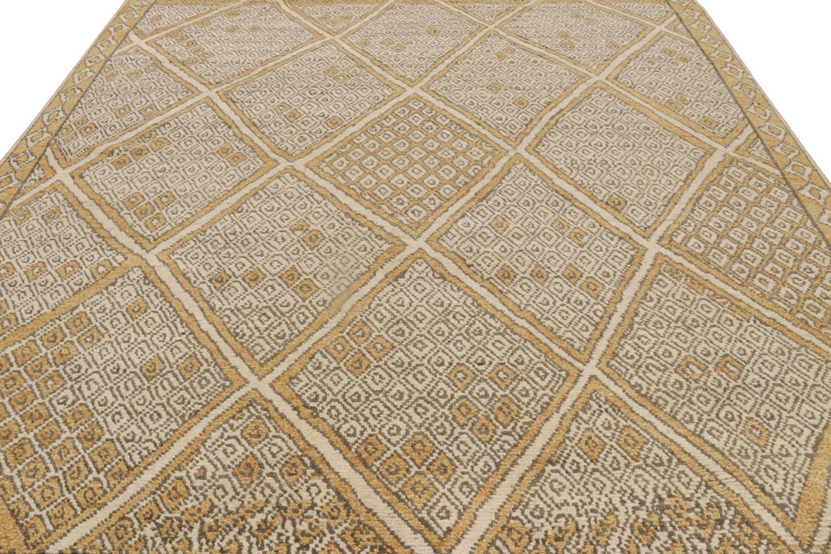 Contemporary Moroccan Style Geometric Rug