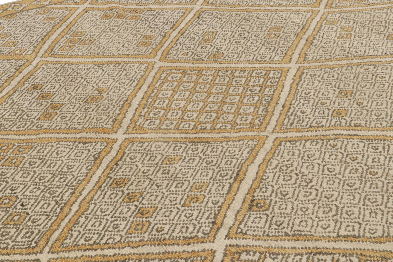 Contemporary Moroccan Style Geometric Rug