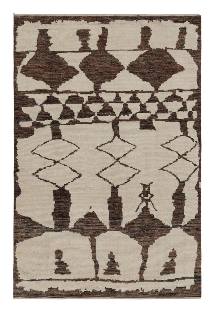 Contemporary Moroccan Style Geometric Rug
