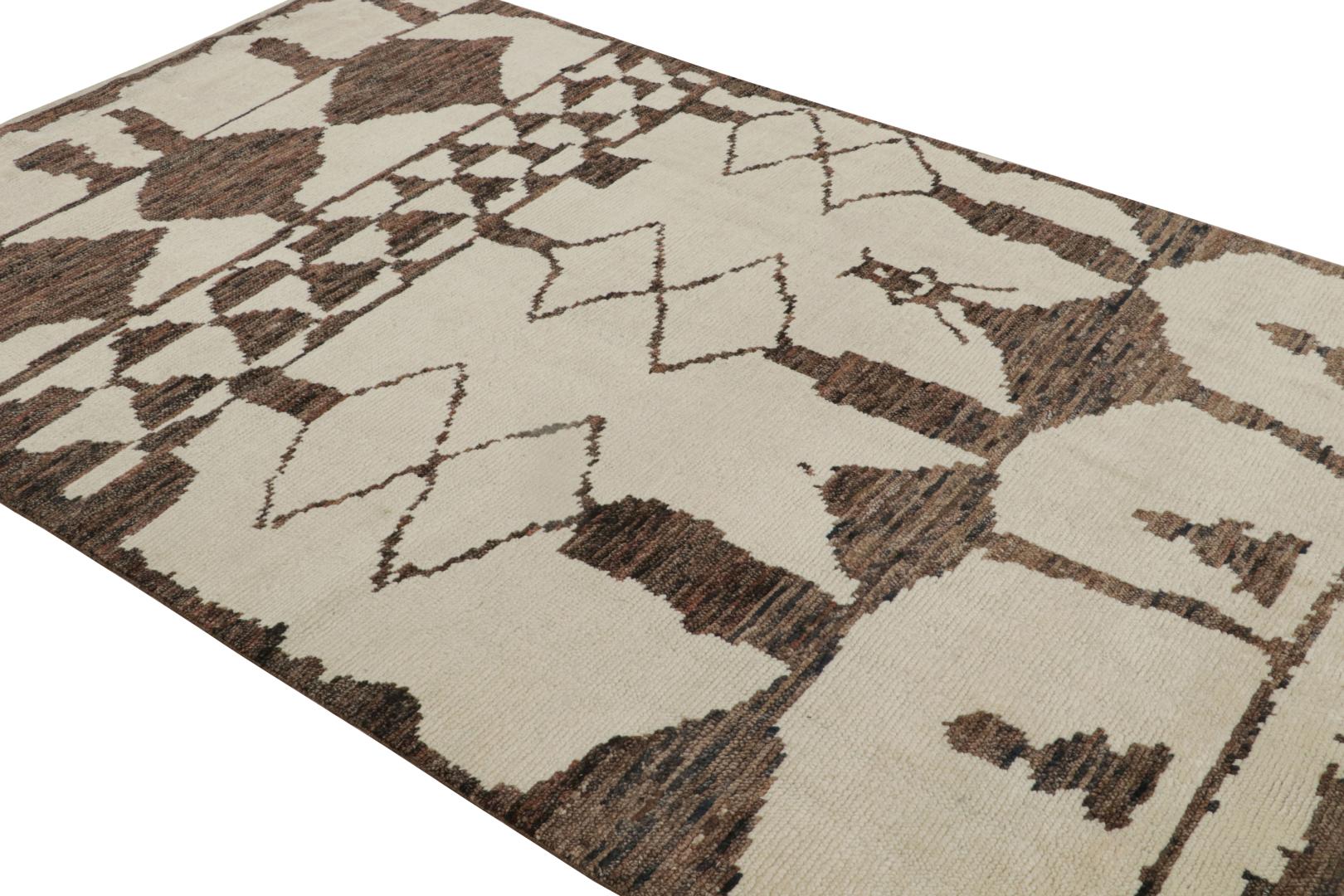 Contemporary Moroccan Style Geometric Rug