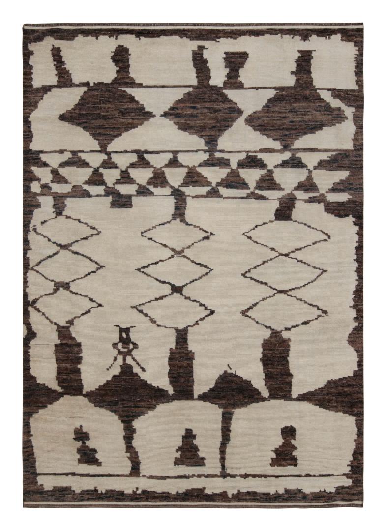 Contemporary Moroccan Style Geometric Rug