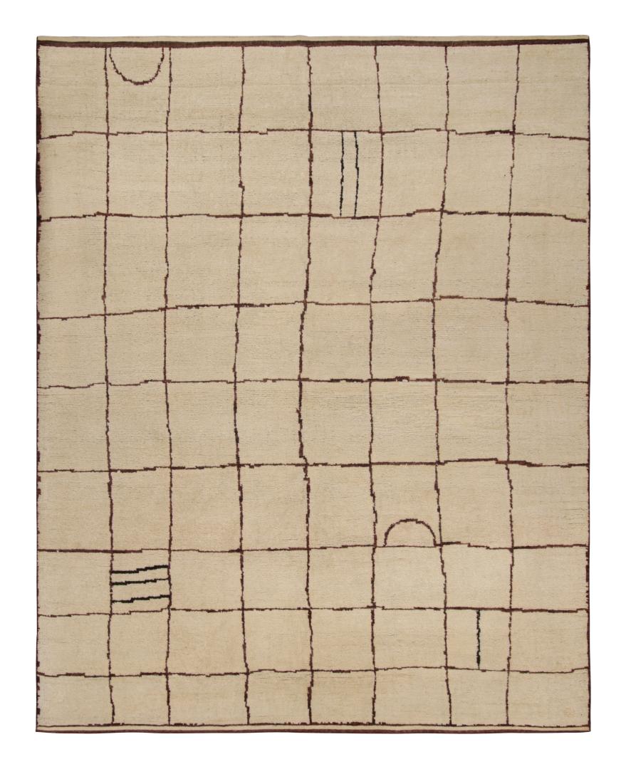 Contemporary Moroccan Rug with Berber Geometric Patterns