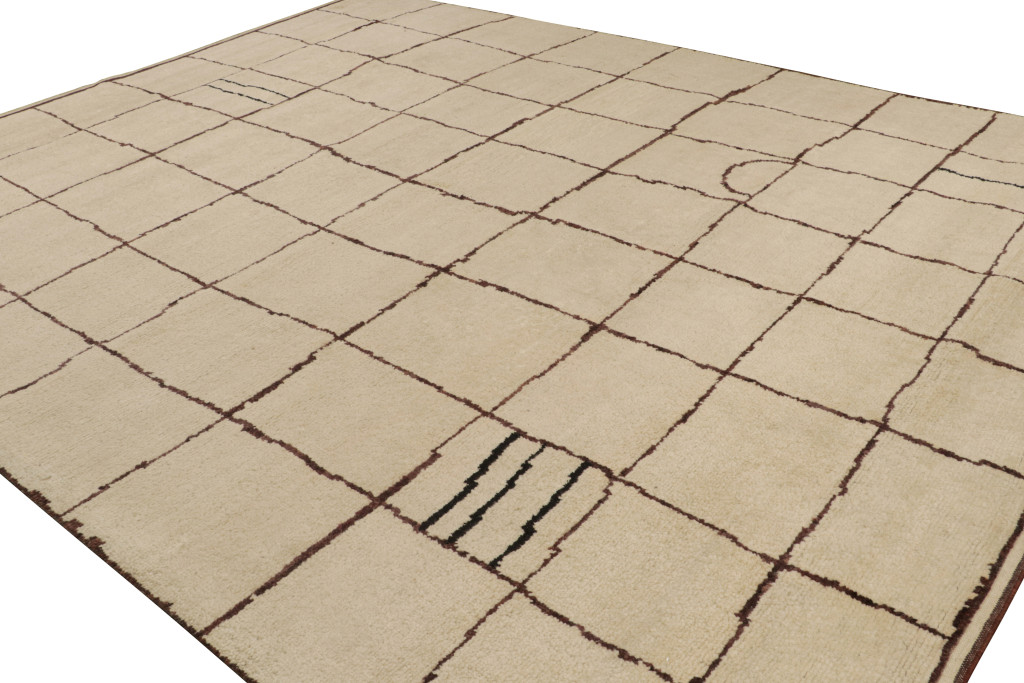 Contemporary Moroccan Rug with Berber Geometric Patterns