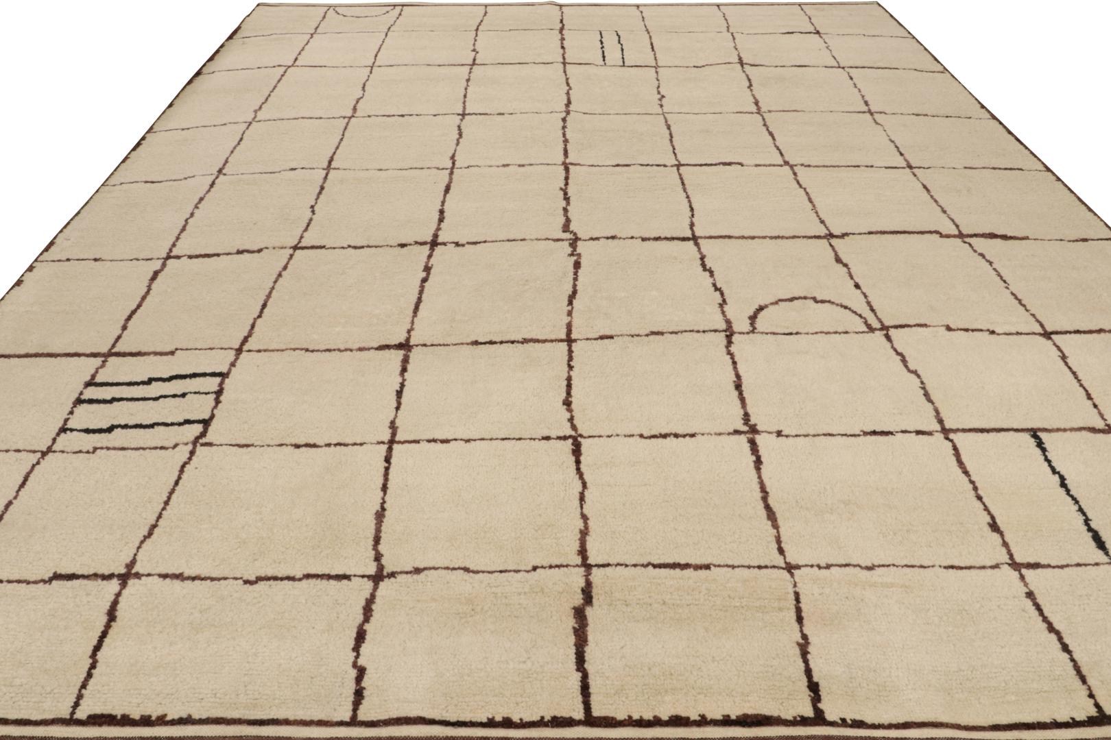 Contemporary Moroccan Rug with Berber Geometric Patterns