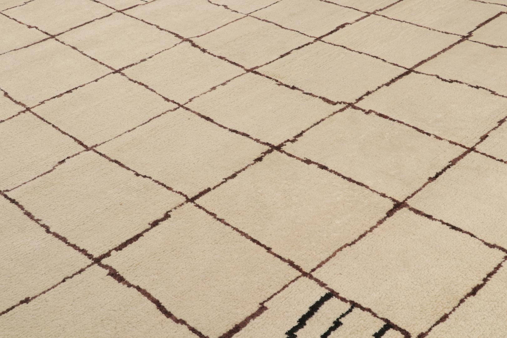 Contemporary Moroccan Rug with Berber Geometric Patterns