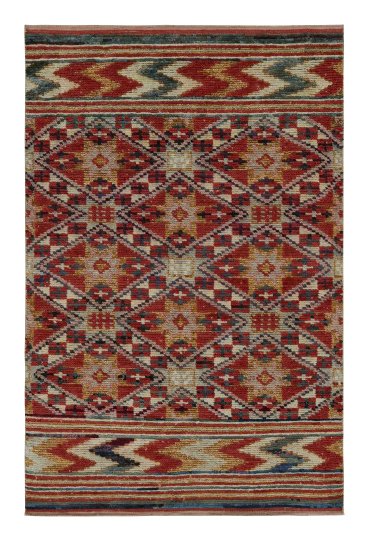 Contemporary Moroccan Rug with Berber Geometric Patterns