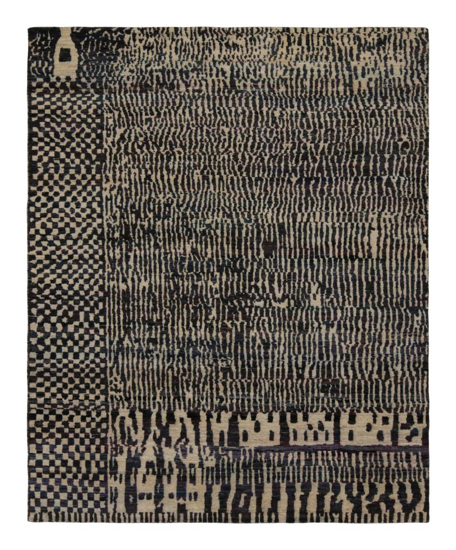 Contemporary Abstract Rug With Geometric Patterns