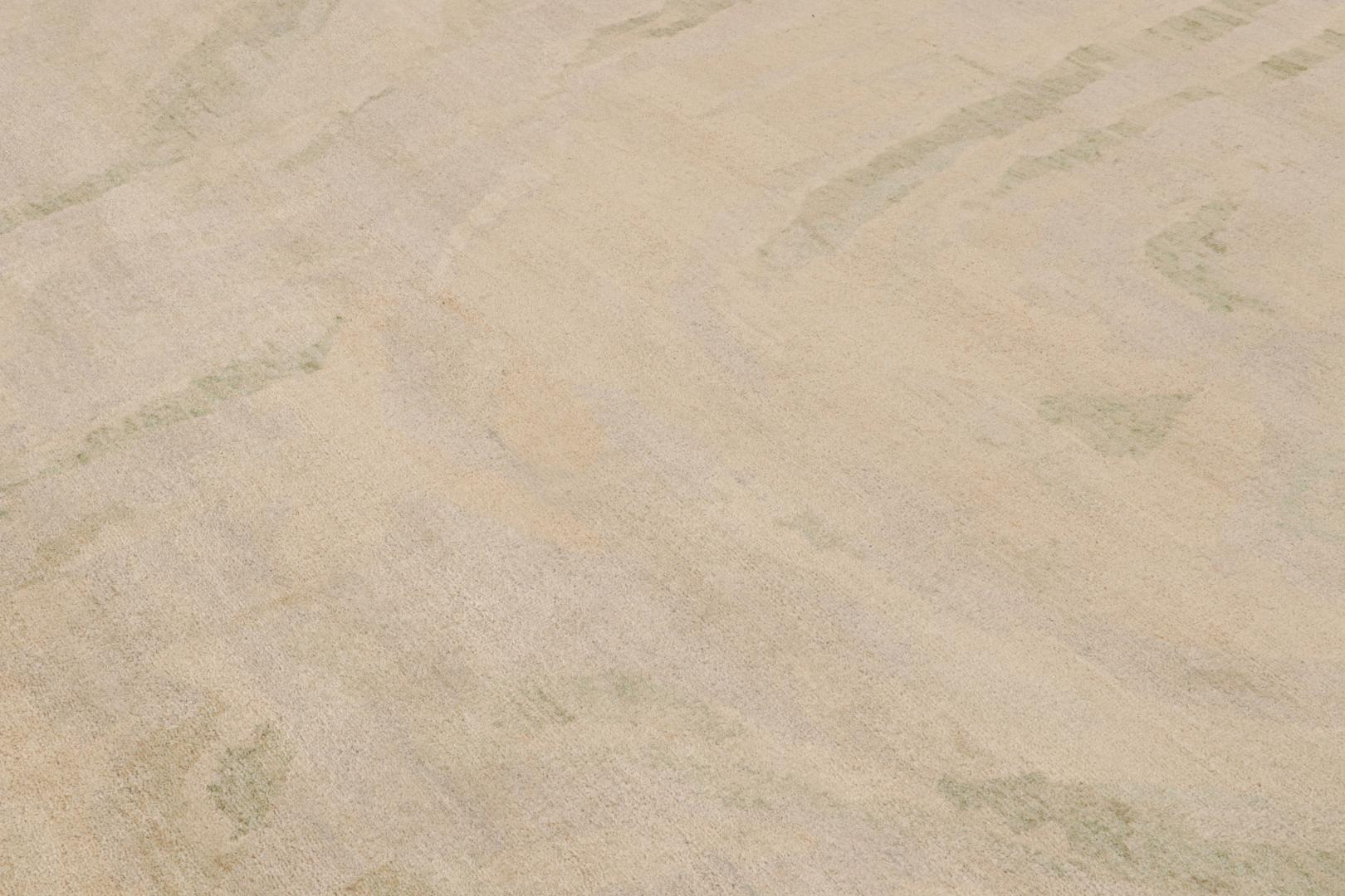 Contemporary Abstract Rug With Painterly Patterns