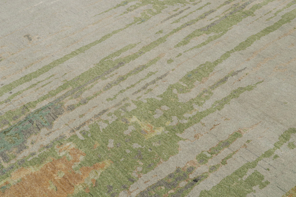 Contemporary Abstract Rug With Polychromatic Patterns