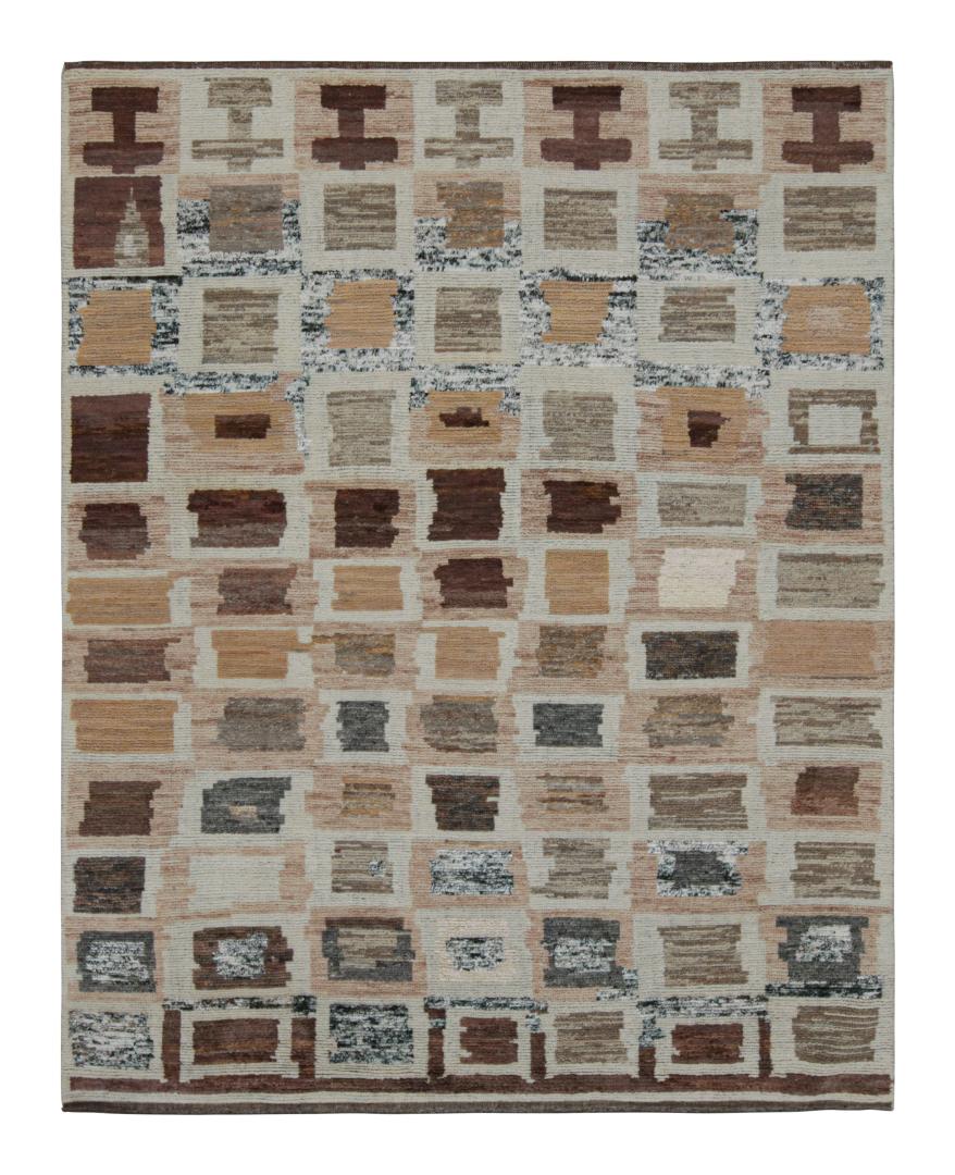 Contemporary Moroccan Style Geometric Rug