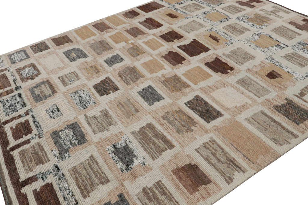 Contemporary Moroccan Style Geometric Rug