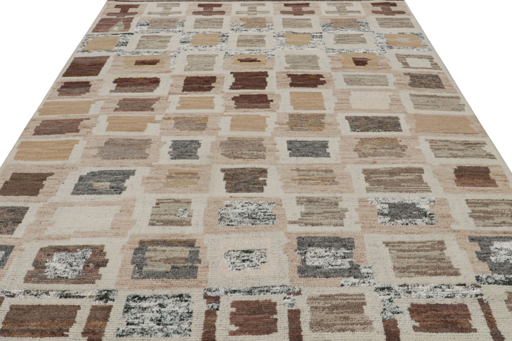 Contemporary Moroccan Style Geometric Rug