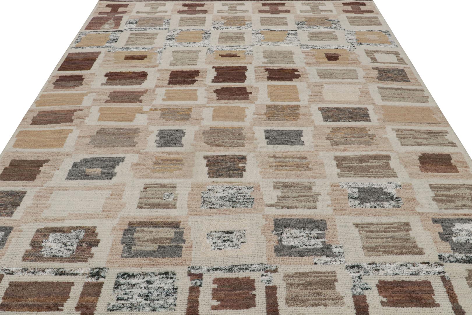 Contemporary Moroccan Style Geometric Rug