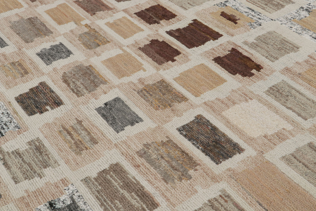 Contemporary Moroccan Style Geometric Rug