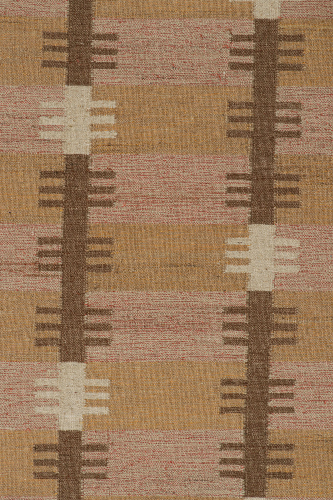 Scandinavian Oversized Kilim with Geometric Patterns