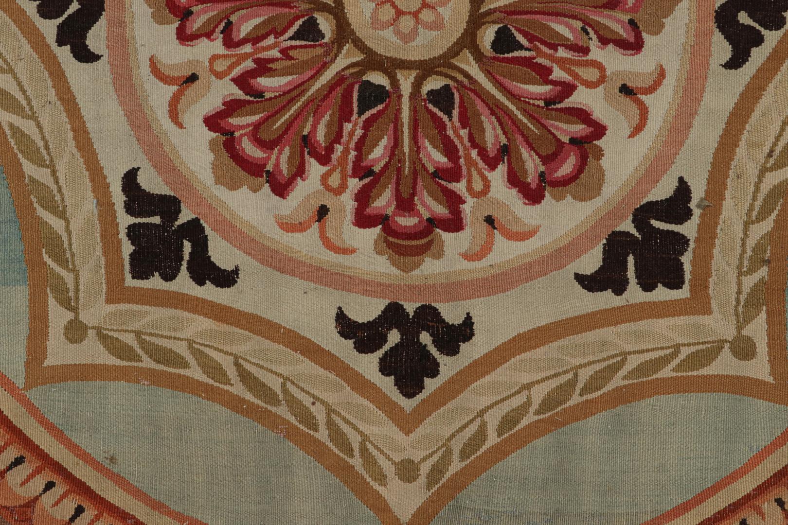 French Antique Aubusson rug