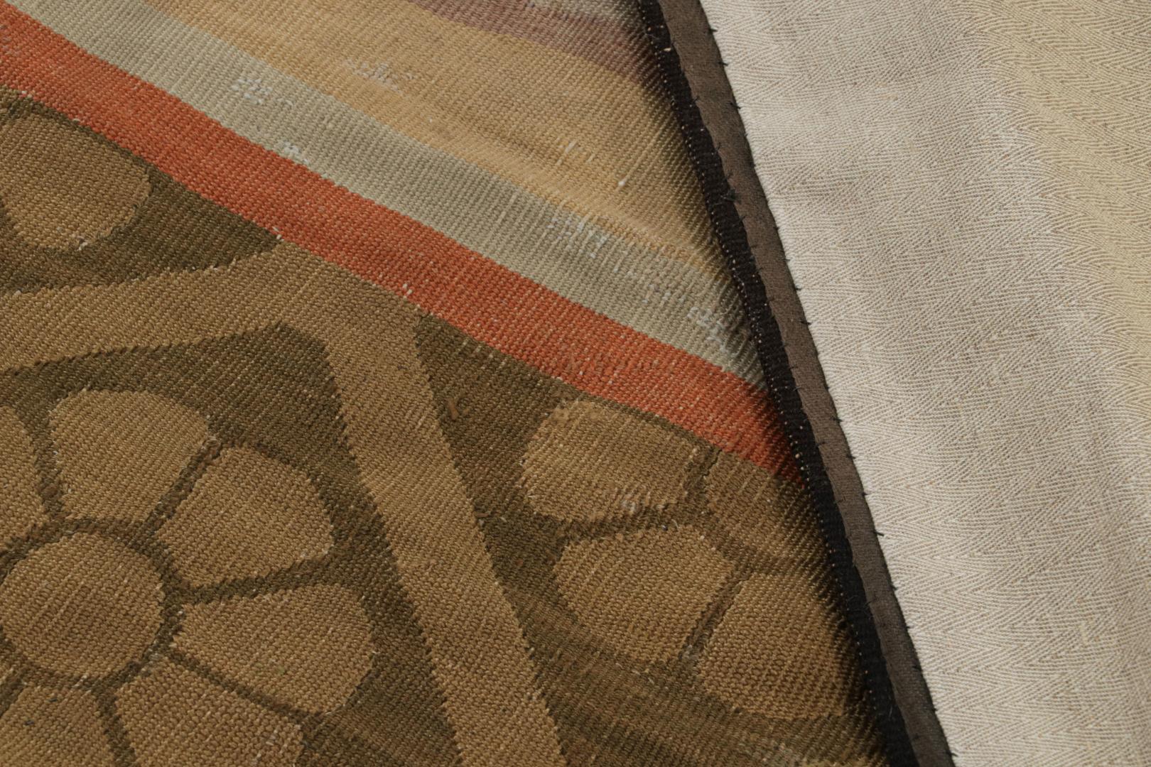 French Antique Aubusson rug