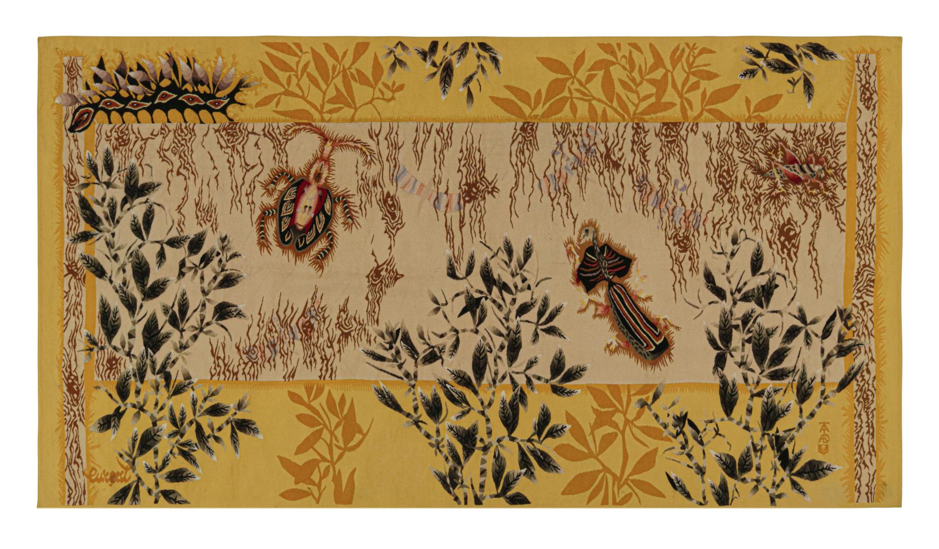 Signed Jean Lurcat Vintage Aubusson Tapestry