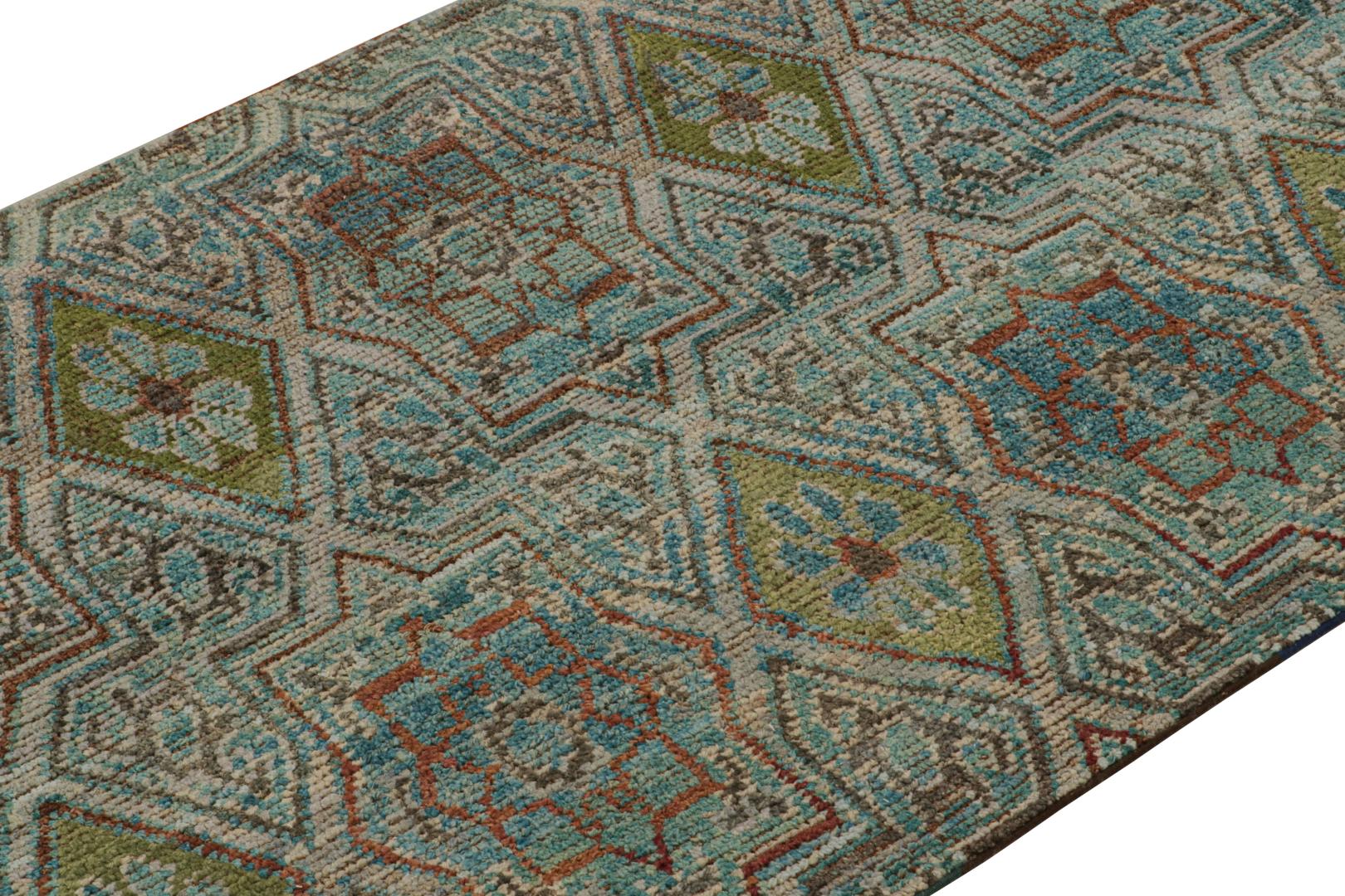 Modern Moroccan Geometric Runner Rug