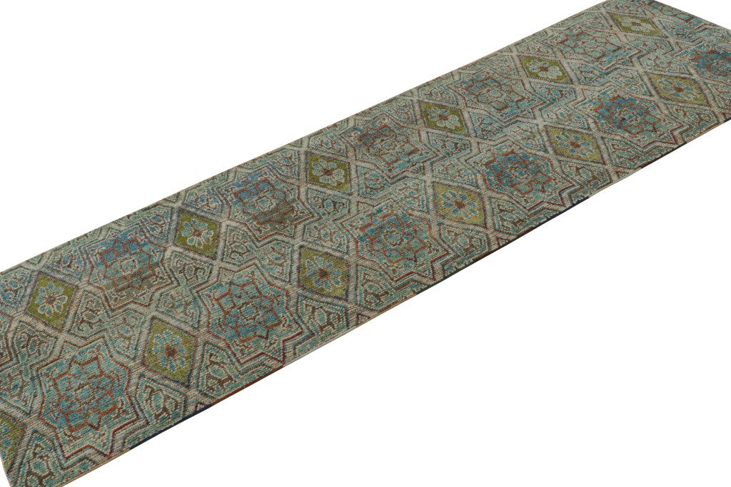 Modern Moroccan Geometric Runner Rug