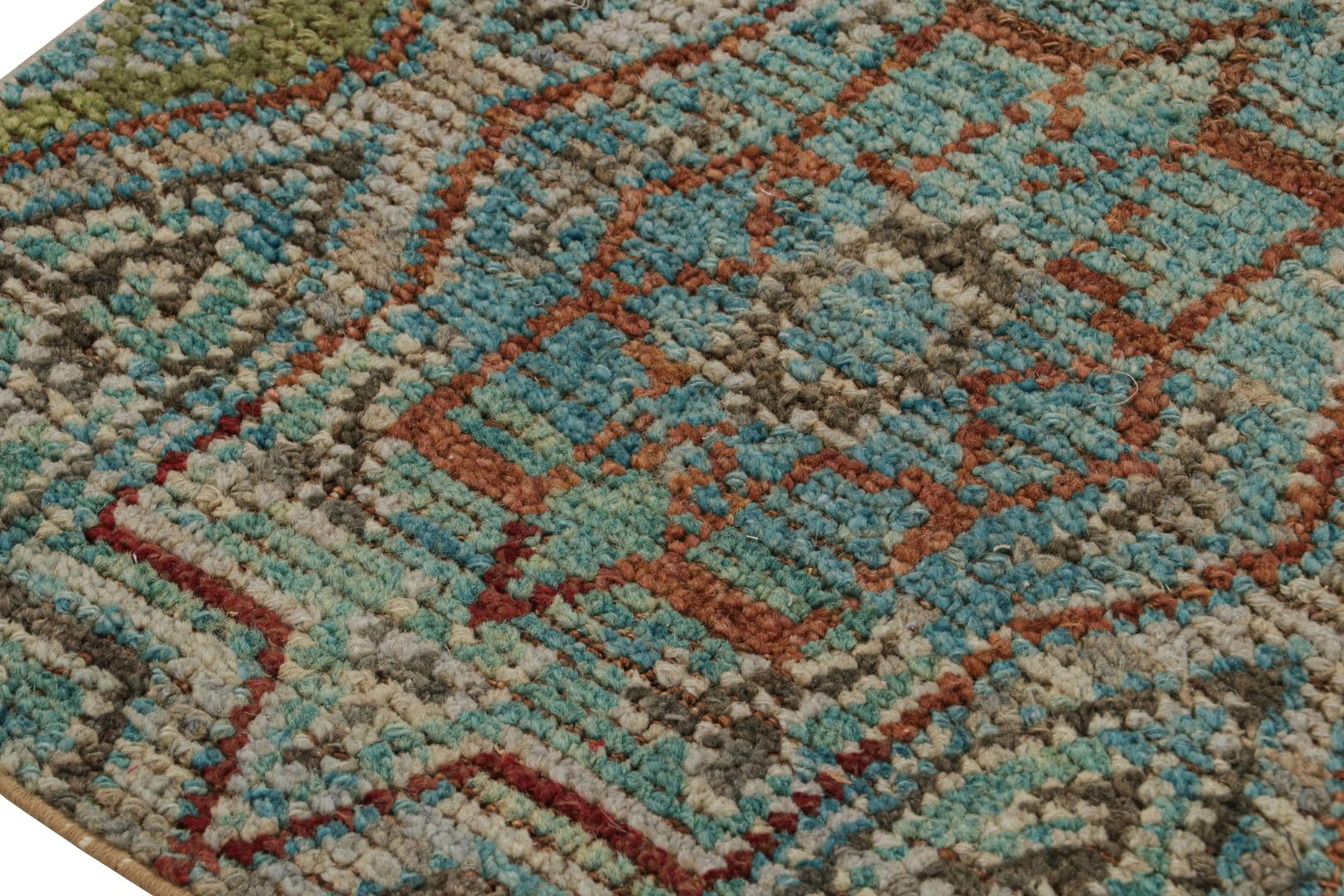Modern Moroccan Geometric Runner Rug